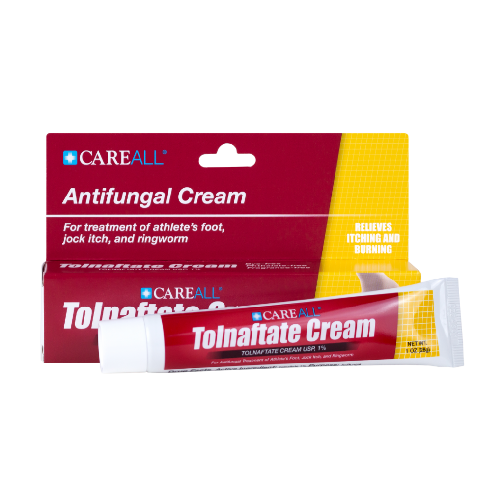 Tolnaftate carton and tube