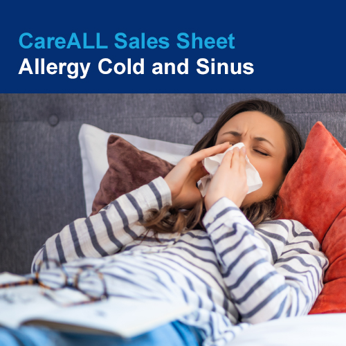allergy cold sinus sales sheet