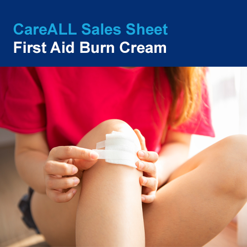 CareALL Burn Cream sell sheet web header